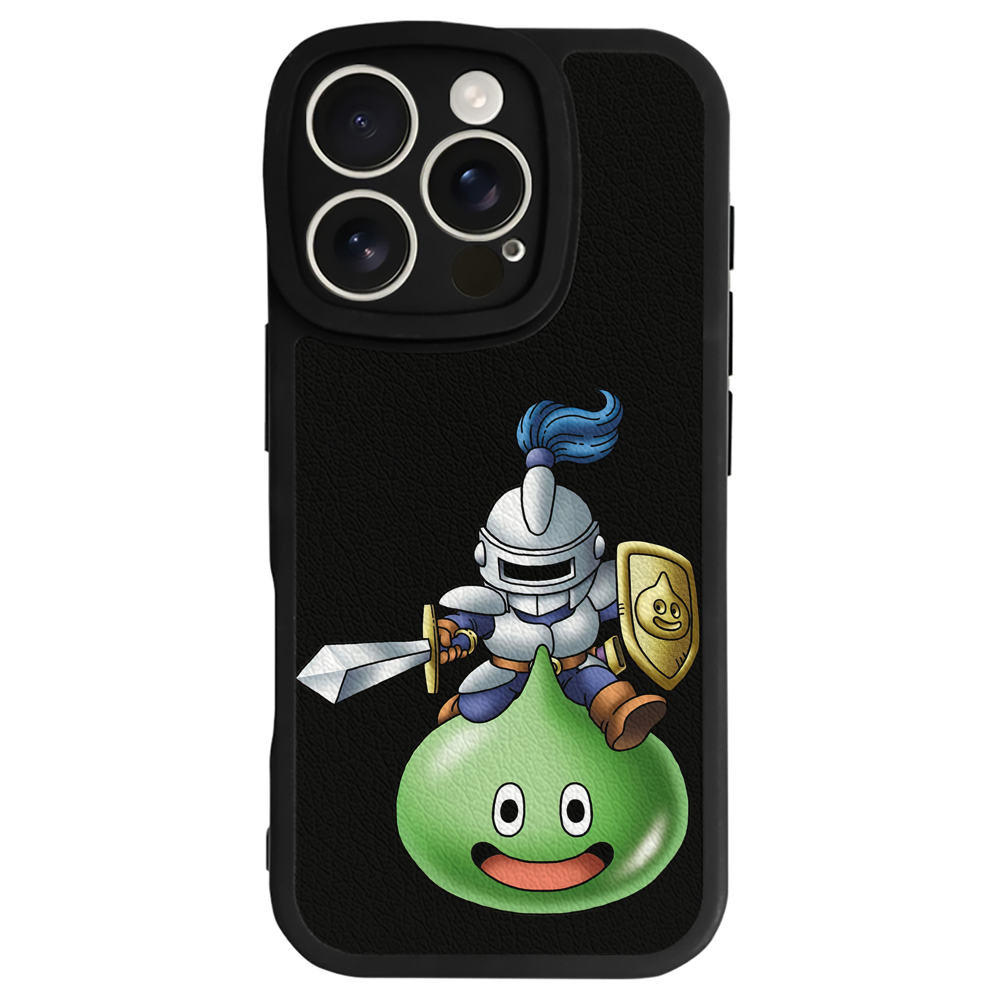 （画像用） ドラゴンクエスト Doragon Kuesuto Dragon Quest 【iPhone 16シリーズ対応】シリコンスマホケース（レザー調） 材質：シリコン